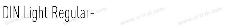 DIN Light Regular字体转换
